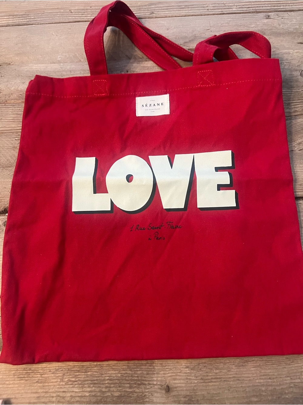 Sézane Red LOVE Tote, SEA NY tote, Octobre Tote and more - Picture 14 of 16
